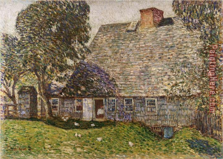 childe hassam The Old Mulford House Easthampton 1917